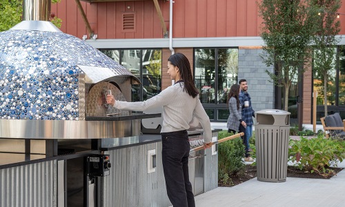 Pizza oven at the lodge in marlboro ma